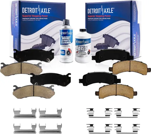 Miniatura 107 de Detroit Axle - Pastillas de Freno para Nissan Altima Sentra 350Z Juke INFINITI G35, Pastillas de Freno Cerámica Delanteras y Traseras Reemplazo