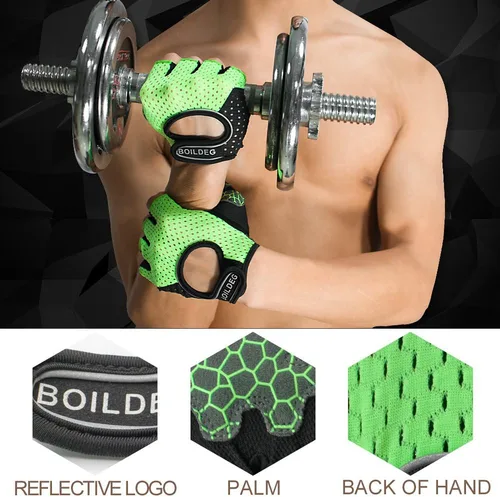 Miniatura 3 de Guantes de entrenamiento antideslizantes diseñados para hombres y mujeres, guantes de fitness, guantes de gimnasio, guantes de levantamiento