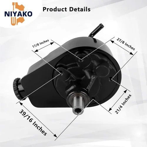 Miniatura 5 de Reemplazo de bomba de dirección asistida # 18-7508 3863130 3888323 16792A39 Fit Mercruiser Volvo Penta OMC 4.3L V6, 5.0L 5.7L V8