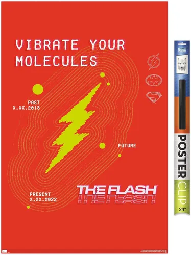 Miniatura 17 de Trends International Póster de pared de DC Comics Movie The Flash - Vibrate Your Molecules Versión enmarcada en blanco