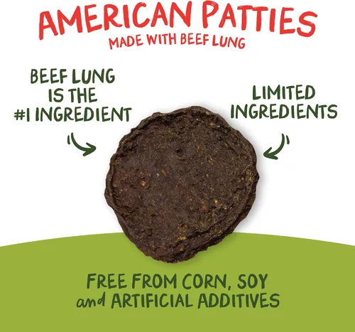 Miniatura 4 de Pet 'n Shape All American Beef Lung Patties - Golosinas para perros, fabricadas y obtenidas en los Estados Unidos, bolsa de 1 libra