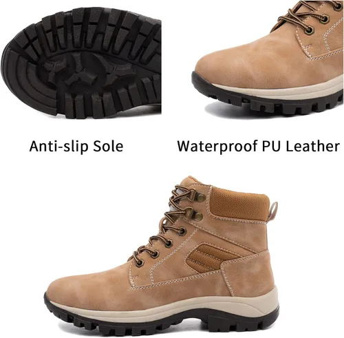 Miniatura 2 de Botas impermeables para el trabajo de senderismo para mujer, botas tácticas de senderismo para la nieve de invierno, botas de senderismo