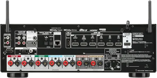 Miniatura 2 de Denon AVR-X1800H - Receptor estéreo AV de 7.2 canales - 80W/canal, transmisión inalámbrica a través de HEOS integrado, WiFi y Bluetooth, compatible