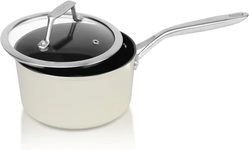 Miniatura 14 de TeChef Collection Olla de cerámica antiadherente de 5 cuartos de galón con tapa de vidrio, no tóxica, no tóxica, libre de PFAS, PFOA, PTFE