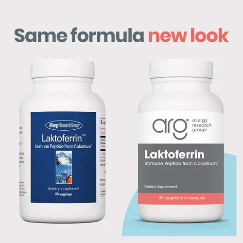 Miniatura 2 de Allergy Research Group ARG Laktoferrin - 350 mg de lactoferrina - Sistema inmunológico y apoyo a la salud intestinal - Sin gluten y sin OMG - 90