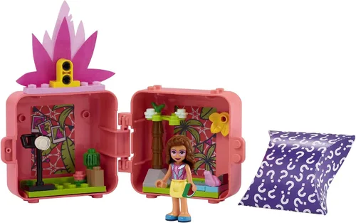 Miniatura 2 de LEGO Friends Olivia's Flamingo Cube 41662 Kit de construcción; incluye juguete de flamenco y mini muñeca; juego portátil es un gran regalo creativo