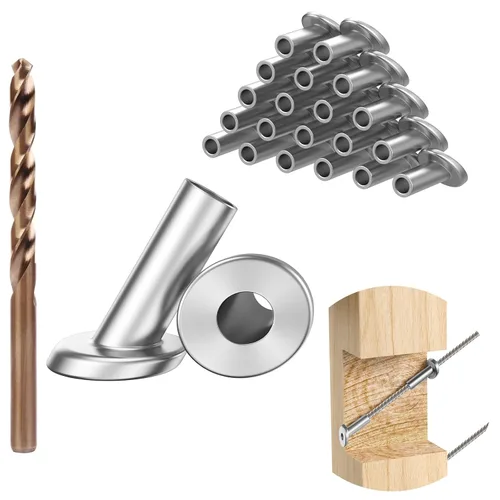 BLIKA Paquete de 20 fundas protectoras biseladas en ángulo de 1/8", 25, 30 y 35 grados, protector angular para poste de 1/8" para barandilla de
