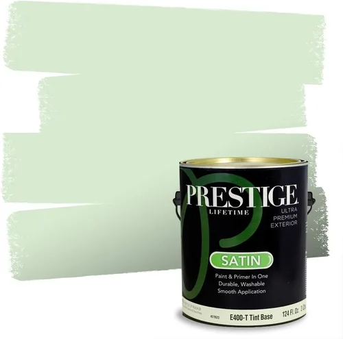 Miniatura 195 de PRESTIGE Pintura exterior e imprimación en uno, aloe, plano, 1 galón