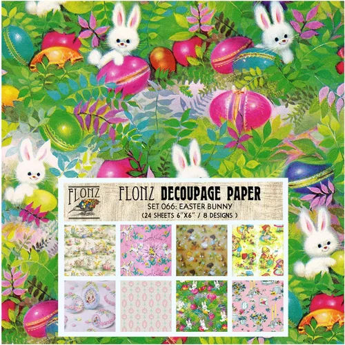 Miniatura 13 de Decoupage - Paquete de papel (24 hojas de 6 x 6 pulgadas) para recién nacido, FLONZ, papel de estilo vintage para decoupage y manualidades Uno