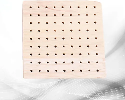 Miniatura 6 de Tablero de clavijas de madera, figuras cuadradas de arcilla, estante de exhibición, soporte para piruletas, soporte para brochetas de alimentos