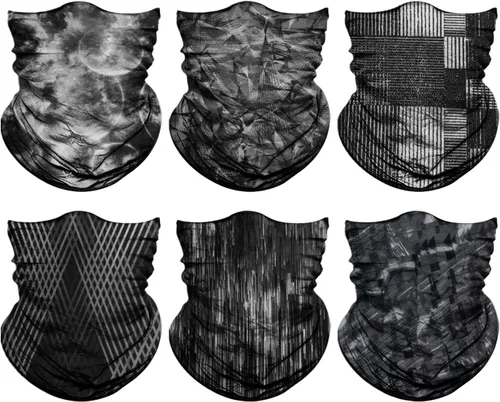 Miniatura 18 de Polaina para el cuello para hombres y mujeres, bandana para la cabeza, bufanda para la cara, cubrebocas, calentador, pasamontañas, sin costuras