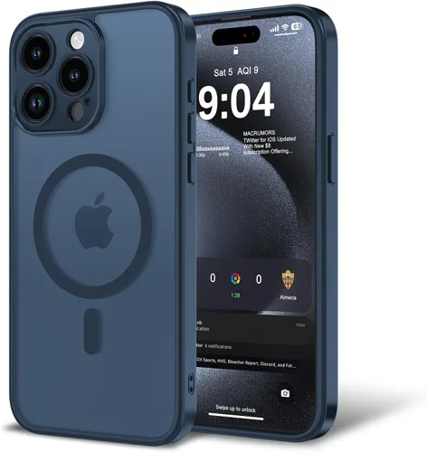 Miniatura 86 de Funda para iPhone 11 con protector de pantalla, compatible con MagSafe, ultra delgada, translúcida, mate, a prueba de golpes, color negro