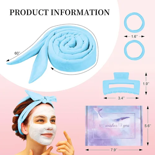Miniatura 6 de Diadema de Varilla Rizadora sin Calor, Mejorada de 60 pulgadas Extra Larga, Diadema para Rizos sin Calor, Rizadores de Cabello Suaves para Dormir
