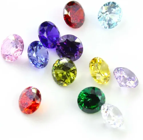 Miniatura 4 de Venta al por mayor 24PCS cristal de cristal circón redondo 5MM piedras natales encantos flotantes a granel para collar de medallón de memoria viva