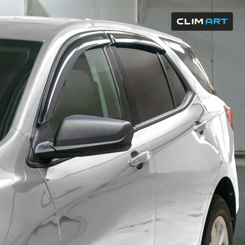 Miniatura 2 de CLIM ART Protectores de lluvia increíblemente duraderos para Chevrolet (Chevy) Equinox 2018-2024, deflectores de ventana con cinta original, Para