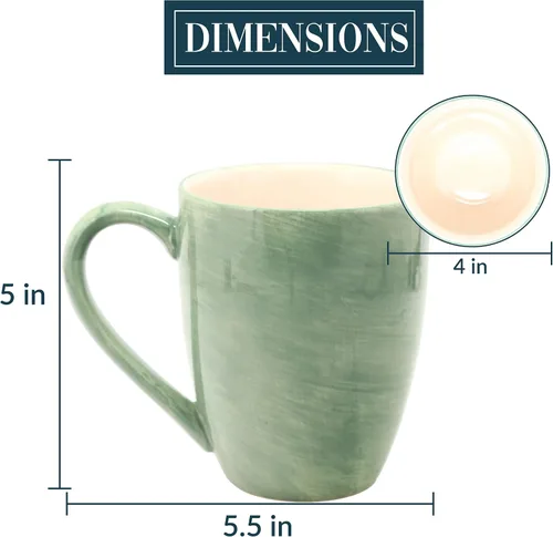 Miniatura 3 de Mom Life Wife Mom Boss - Taza de café de cerámica grande de 20 onzas, color verde