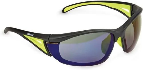 Miniatura 2 de J. J. Keller & Associates, Inc. SAFEGEAR - Gafas de seguridad con espejo negro, paquete de 3, gafas de seguridad antiarañazos