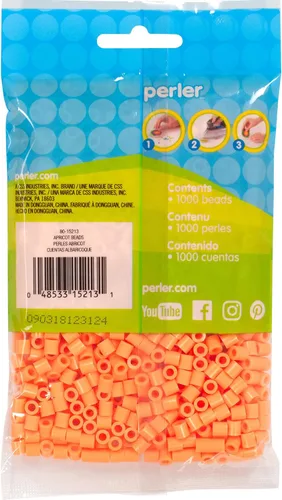Miniatura 2 de Perler 80-15213 Cuentas fusibles para manualidades, 1000 piezas, naranja albaricoque