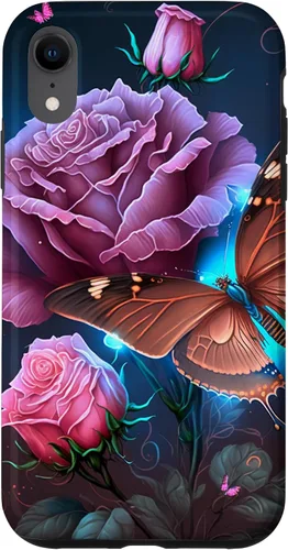 Miniatura 25 de Family Butterfly Rose Flower Firefly PC Case for iPhone 17