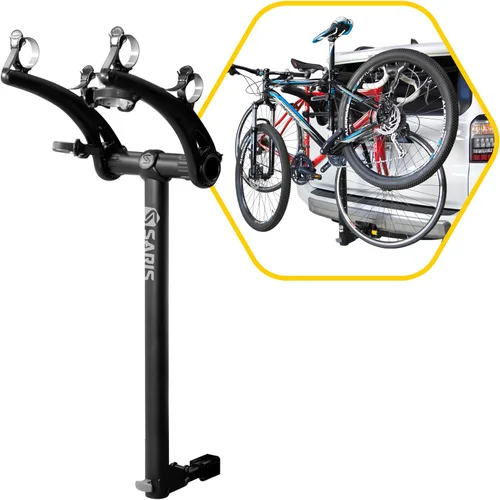 Miniatura 15 de Saris Bones EX - Portaequipajes para maletero de auto para 2 bicicletas, duradero, libre de óxido, correas anti-balanceo, fabricado en EE. UU.