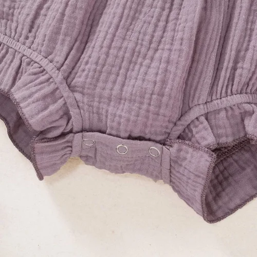 Miniatura 6 de Ropa de bebé recién nacida overol de manga con volantes trajes lindos para niñas