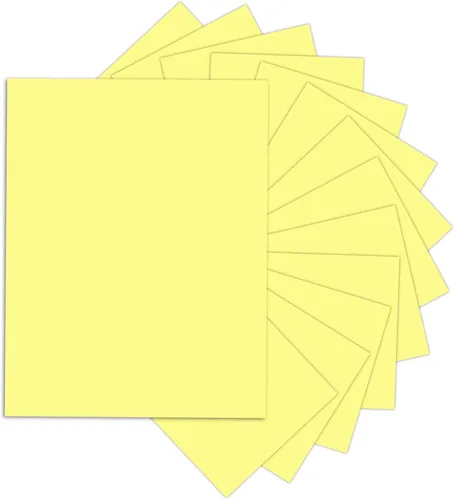 24 hojas de cartulina amarilla de 8.5 x 11 pulgadas, papel grueso, cartulina Goefun de 80 libras para impresora para invitaciones, menús, bodas,