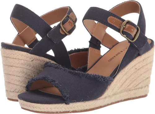 Miniatura 7 de Lucky Brand Sandalias de cuña Mindra para mujer, Azul