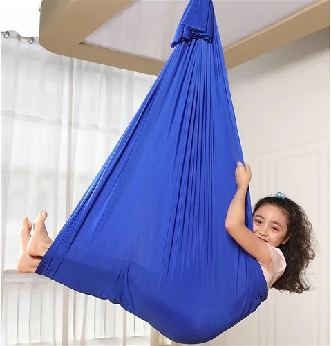 Miniatura 9 de Hamaca sensorial para niños, silla colgante para actividades al aire libre, terapia de interior, columpio de jardín para autismo, Aspergers, TDAH