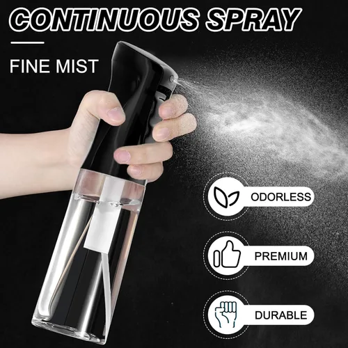 Miniatura 3 de IMPORX Botella pulverizadora continua para cabello (10.1 onzas/10.1 fl oz), paquete de 2 botellas de spray esenciales para el hogar para limpieza