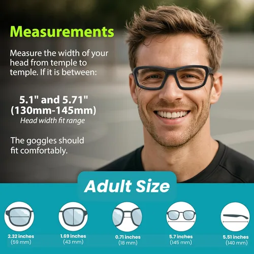 Miniatura 4 de BLUE CUT Gafas de protección deportiva, lentes fotocromáticas, gafas de seguridad para baloncesto, pickleball para deportes de interior y exterior