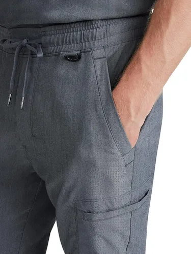 Miniatura 5 de Healing Hands Mens Scrub Pant 6 Pocket Purple Label 9300 Daniel Elastic Waist Drawstring Scrubs Pant