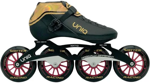 Uniq Q8 Patines de velocidad en línea – Aluminio de microfibra – para patinadores de velocidad o fitness serios