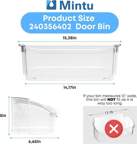 Miniatura 2 de Reemplazo de estante superior de la puerta para Frigidaire FFSS2615TE0 FFSS2615TS0 FGHS2631PF4A LGUS2642LF2 LGUS2642LM0 LGUS2642LM1 LGUS2642LM2