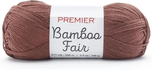 Miniatura 15 de Premier Yarns Hilo de bambú Fair DK, para tejer y tejer, mezcla de algodón para tejido y ganchillo en climas cálidos, color marfil