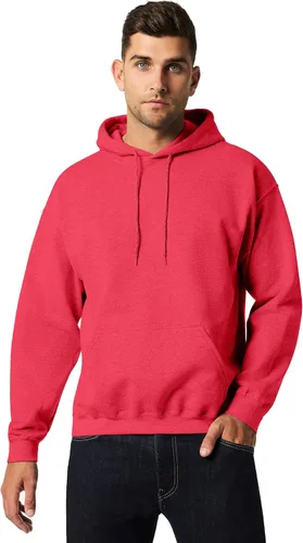 Miniatura 11 de Gildan - Sudadera con capucha para hombre, mezcla pesada, cordón de ajuste, Rosa de seguridad