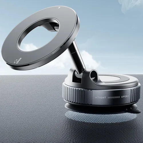 Miniatura 8 de REOKILY Soporte magnético de teléfono para automóvil mejorado al vacío 2026, reforzado en 360°, 96 libras, soporte de teléfono con ventosa ultra