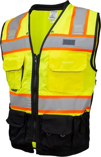 Miniatura 8 de SU500 Premium Surveyors Clase 2 Chaleco resistente, bolsillos para tableta y acolchado para el cuello