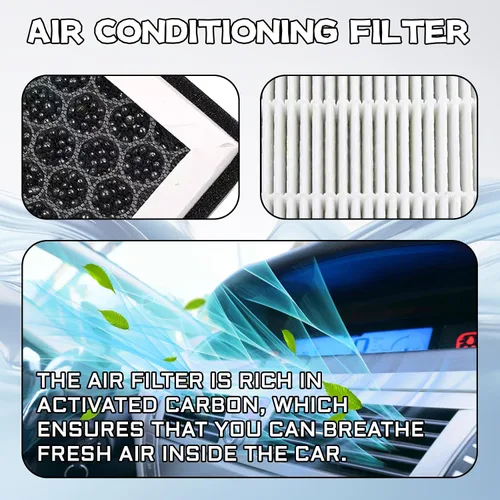 Miniatura 4 de Filtro de aire de cabina automotriz de repuesto CF10285, filtro de aire de cabina con carbón activado para 4Runner Highlander RAV4 Camry Corolla