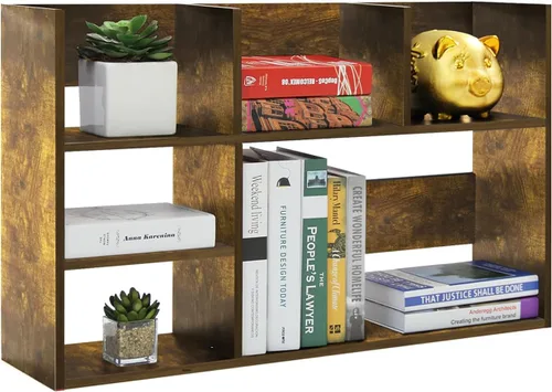 TY ARTS & CULTURE - Organizador de almacenamiento de escritorio de madera, multiusos, estantería de escritorio, estante grande, estante de encimera,