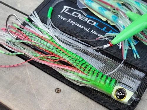 Miniatura 5 de Lobo Lures #295 Pelagic Magic Bigeye Atún Super Glow Lumo Daisy Chain Marlin & Atún Trolling Señuelo Uretano Hecho en Estados Unidos