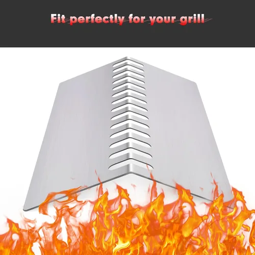 Miniatura 5 de Placas de calor para parrilla de repuesto para parrilla Bull 16631,16520, Bull Angus 4 Burner 47629, Cal Flame G Series 4 Burner G4, cubiertas
