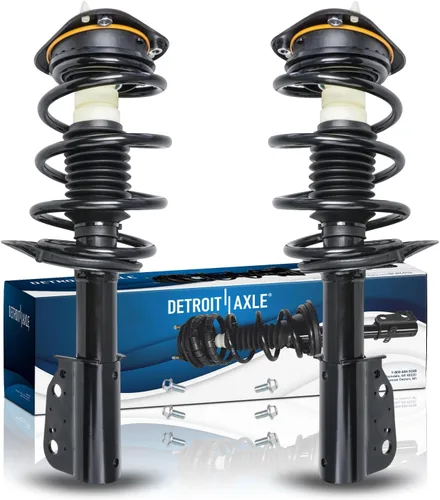 Miniatura 11 de Detroit Axle - Puntales 4WD para Ford Expedition Lincoln Navigator 1997-2002, 4 puntales completos con muelle helicoidal delantero trasero 1998 1999