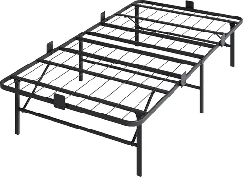 Miniatura 8 de WLIVE Marcos de Cama Plegables Individuales, Marco de Cama de Plataforma de Metal Tamaño Individual con Listones de Acero Resistente, No Necesita