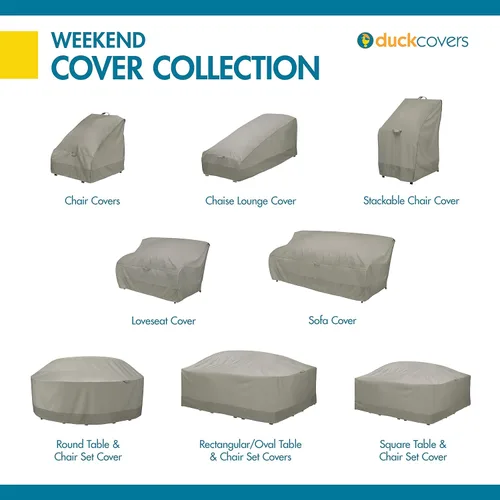 Miniatura 14 de DUCKCOVERS - Funda para mesa redonda y silla de fin de semana resistente al agua con cúpula de pato integrada, 106 x 32 pulgadas, Moon Rock, fundas