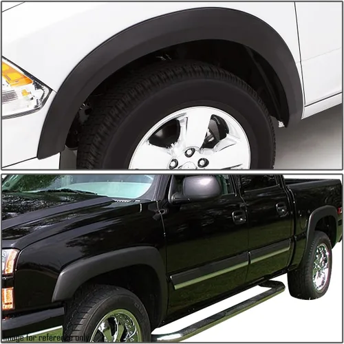 Miniatura 6 de DNA Motoring IF-10010-MBK 4 Piezas Guardabarros de Rueda Estilo OE Compatibles con 99-06 Silverado / 07 Silverado Classic 68.4", 78", 69.2", 96