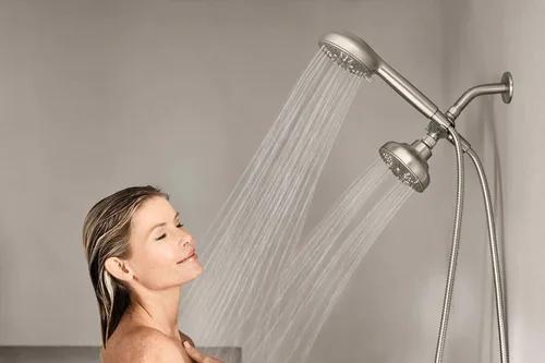 Miniatura 8 de Moen 200C0SRN Hydro Energetix - Ducha combinada, resistente a las manchas, níquel cepillado