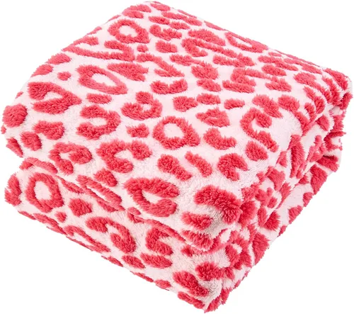 Miniatura 22 de FY FIBER HOUSE Manta de forro polar de franela de microfibra con estampado de guepardo 3D, 90 x 108 pulgadas, púrpura Leopardo morado