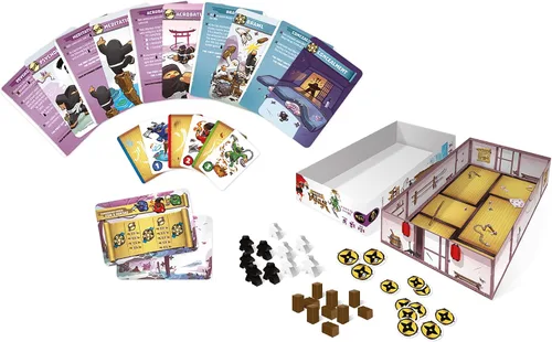 Miniatura 2 de IELLO Ninja Academy - Mini juegos, niños y familia, juegos Iello, a partir de 8 años, 3-5 jugadores, 20 minutos