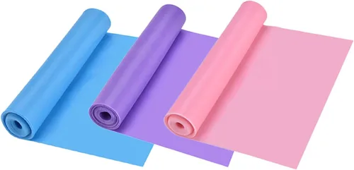 Outanaya Paquete de 3 bandas de resistencia para yoga y ejercicio de fitness, correa de estiramiento portátil para niñas