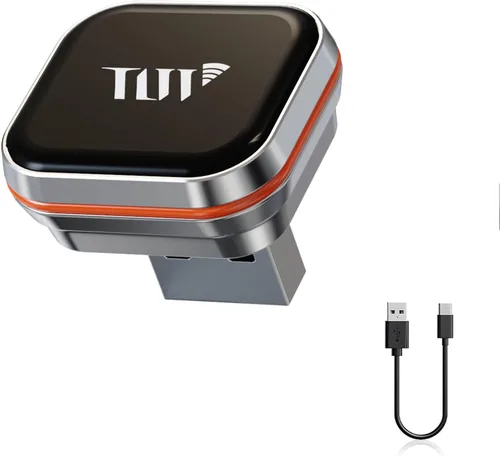 Miniatura 12 de Adaptador inalámbrico CarPlay y Android Auto con cable CarPlay a dispositivo inalámbrico, mini en forma de T 2 en 1 para auto USB Plug and Play Auto